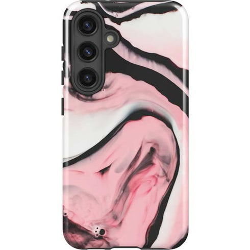 Pink Marble Ink Galaxy S25 Impact Case